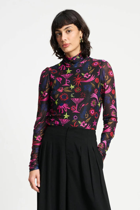 Turtleneck top suitable for party or casual wear