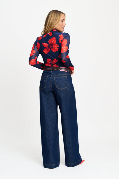 Pom Amsterdam Romi Mesh Bloom Rouge