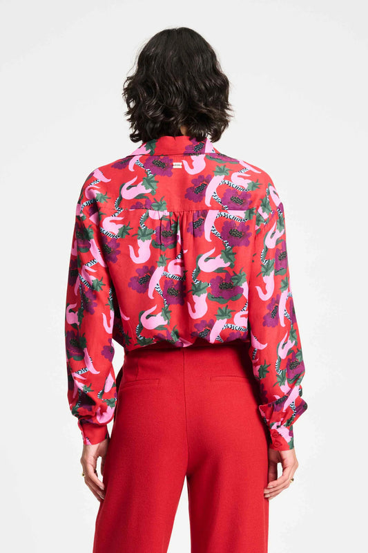 Pom Amsterdam Violet Picnic Delight Blouse