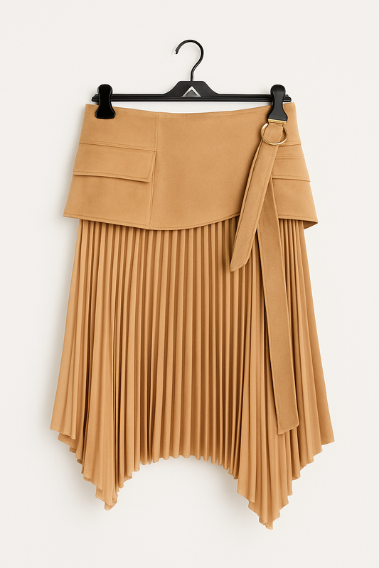 Arggido Pleated Skirt Midi Length