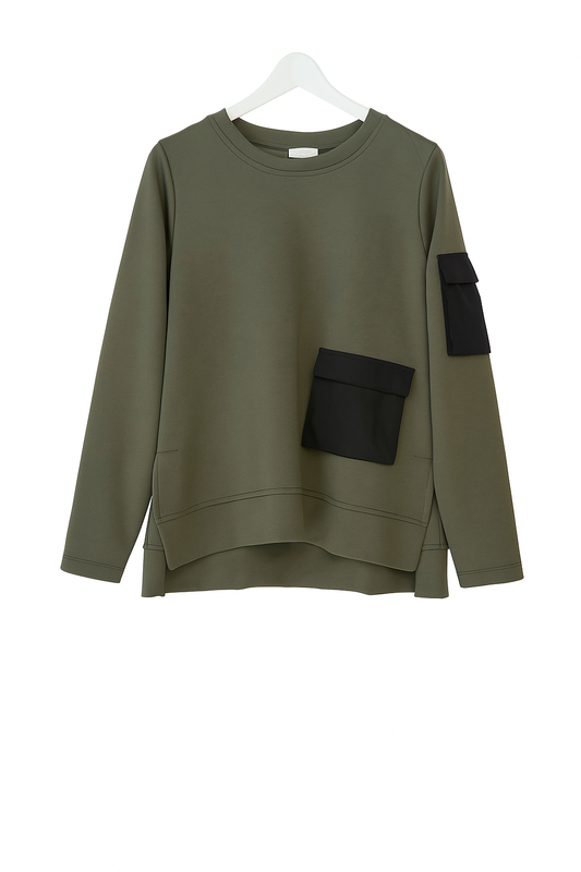 Naya SweatShirt with Contract Panel