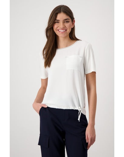 Monari Blouse with Jersey Back 409336