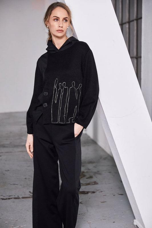 Naya Wide Leg Pull Up Trouser